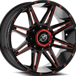 XF Off-Road – XF-220 – Black – 22″x10″ -18mm – Summer Wheels – XF-220221081651170-18GBMLR
